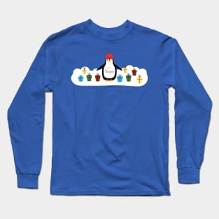 Christmas penguin and gifts Long Sleeve T-Shirt